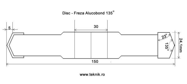 Disc freza alucobond konig
